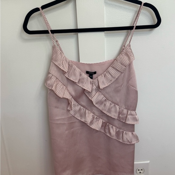 Express Pink Ruffled Ribbed Camisole 🌟NWT🌟 - Picture 4 of 4